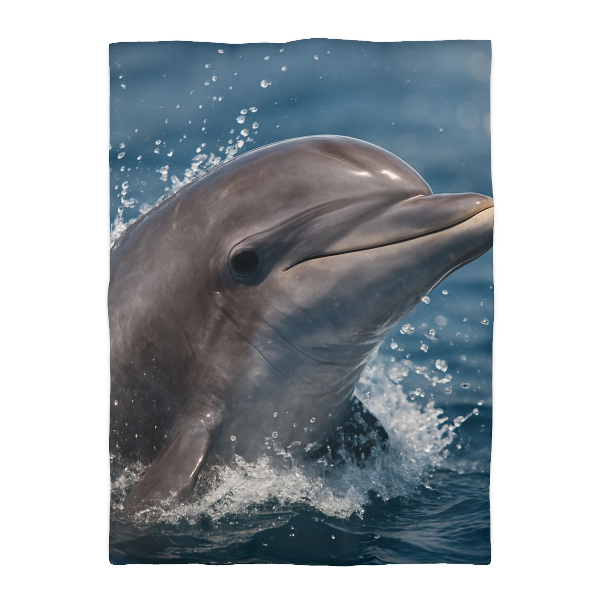 Mirrorflash Common Bottlenose Dolphin designer printed duvets