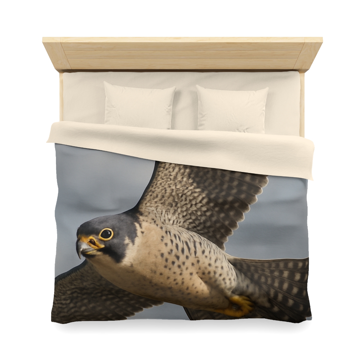 Sky Lance Peregrine Falcon personalized bedding duvets