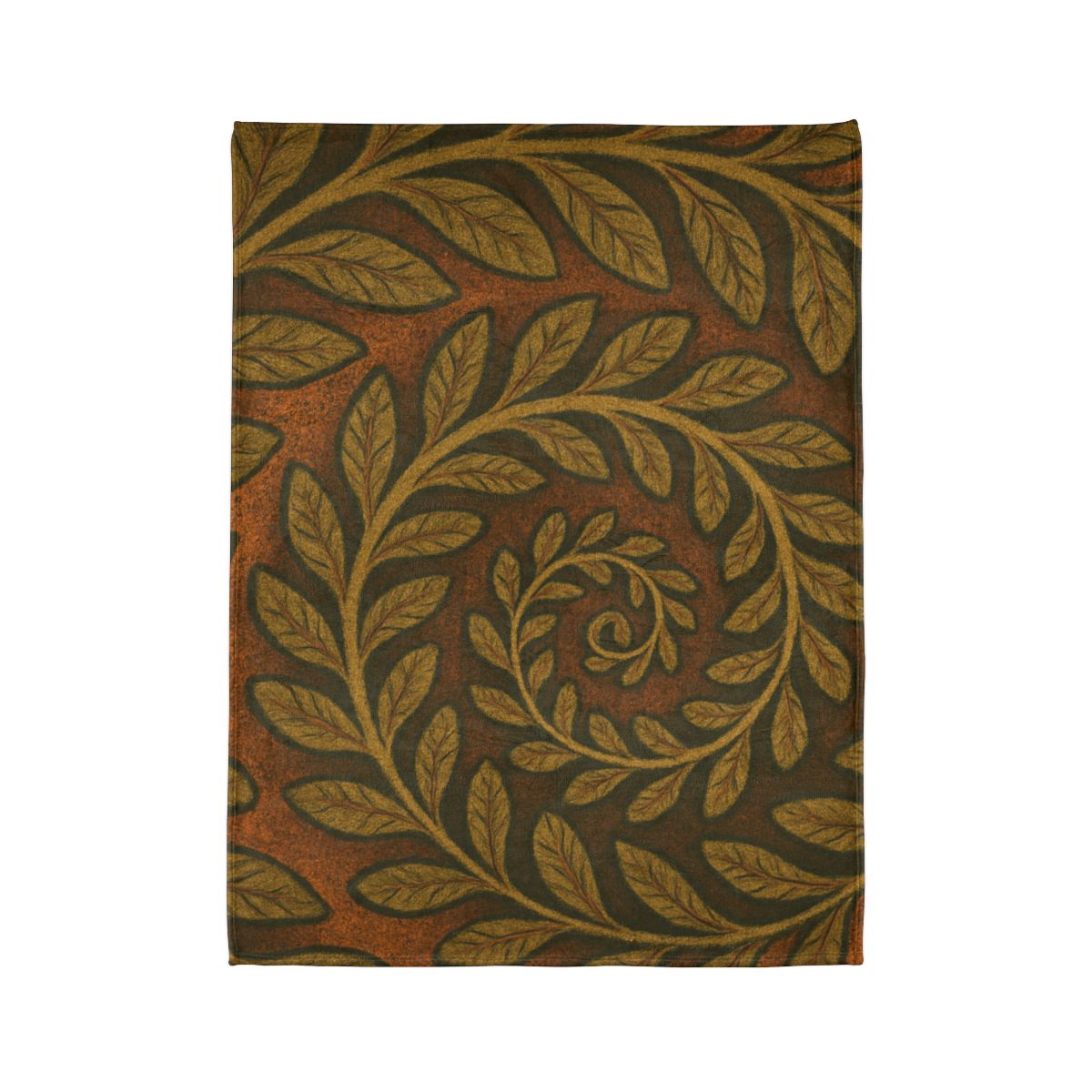 Frond Spiral Weave designer printed blankets