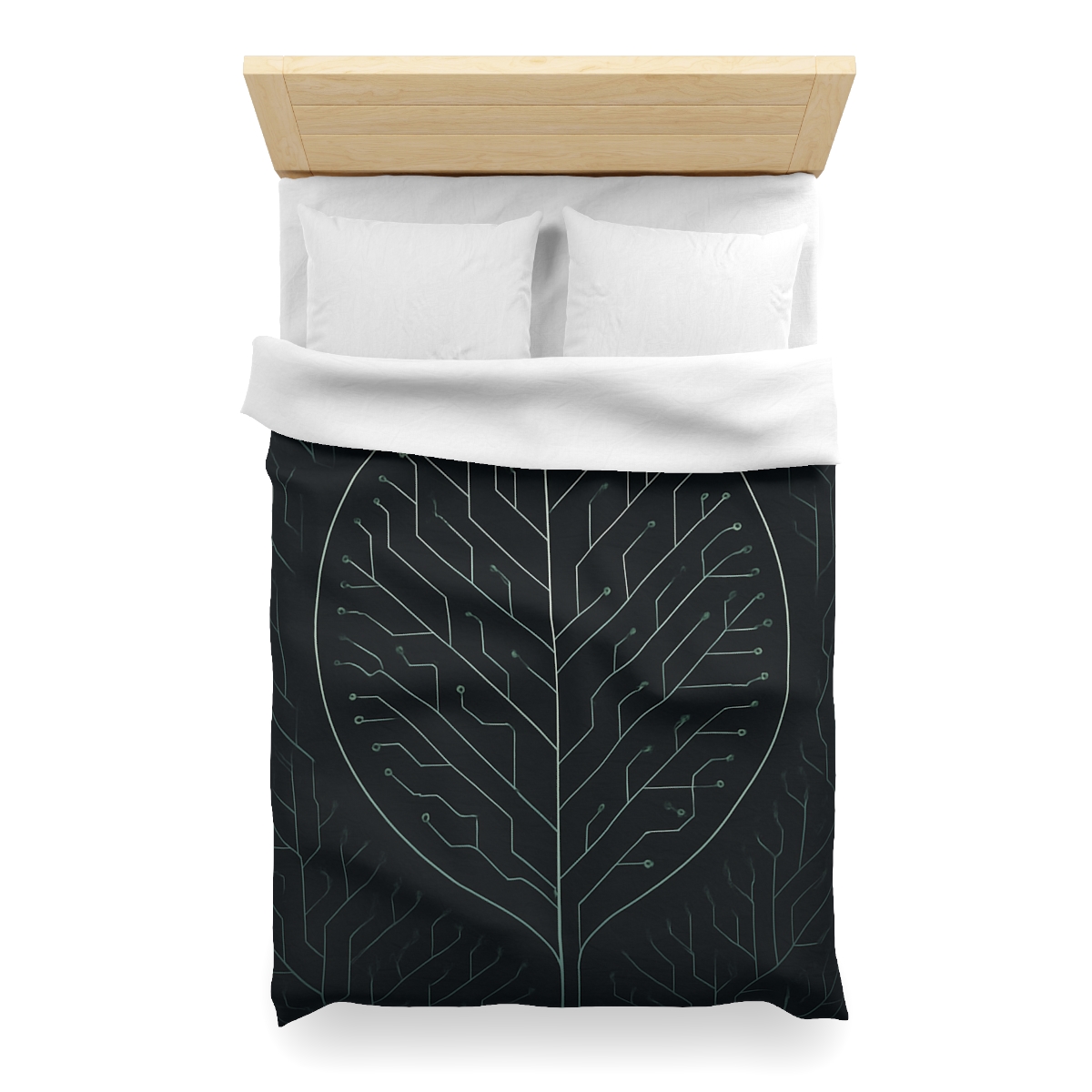 Leaf Vein Circuitry trendy bedroom duvets