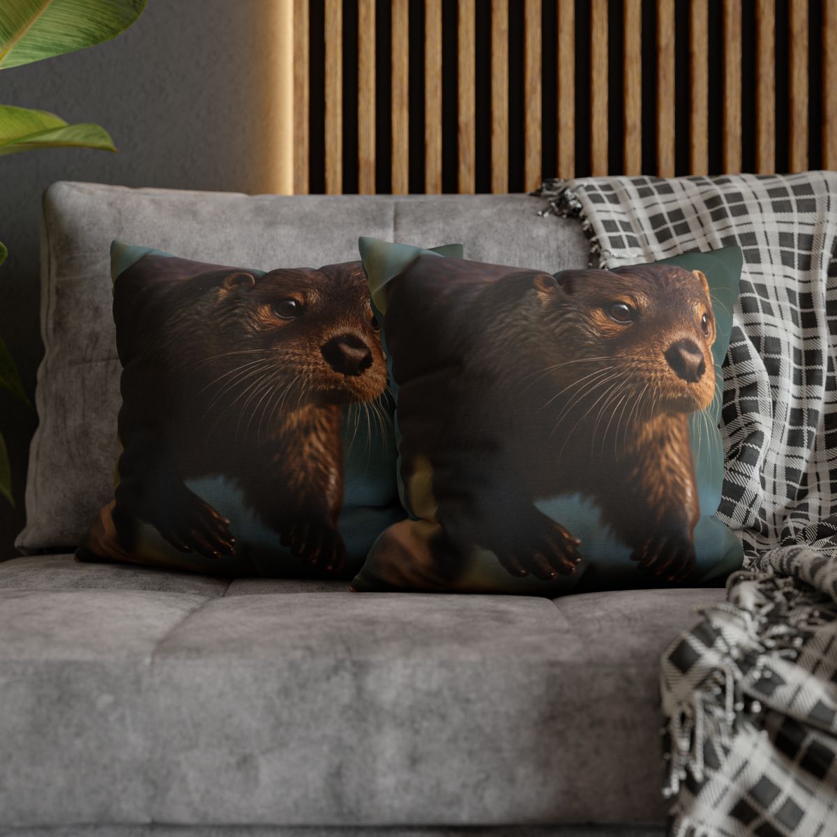 River Sprinter River Otter personalized pillow covers