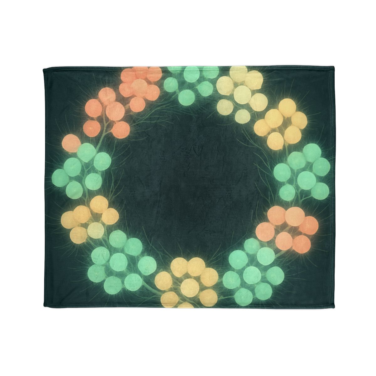 Galactic Seed Halo stylish throw blankets