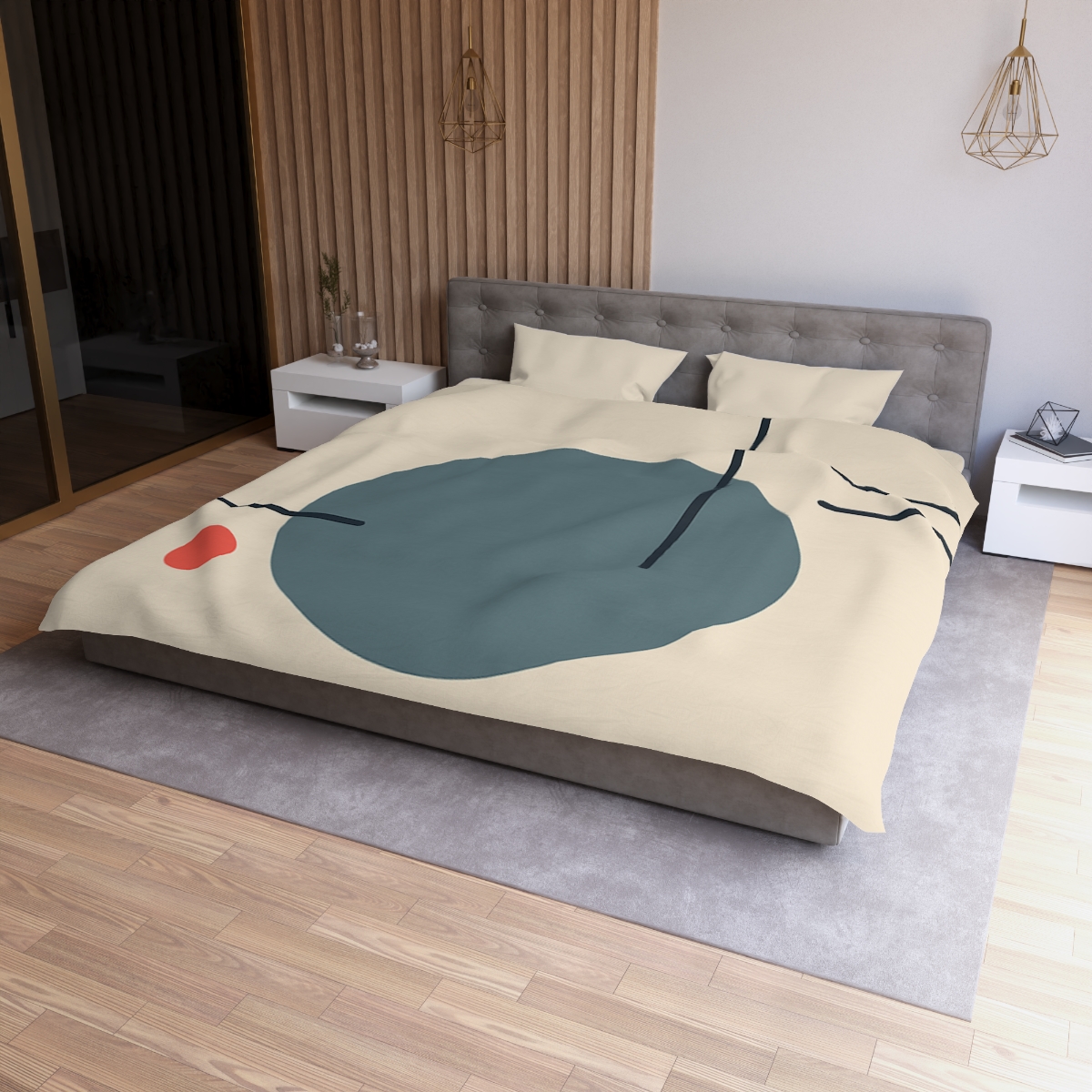 Quiet Orbit With Offset Frame warm winter duvets