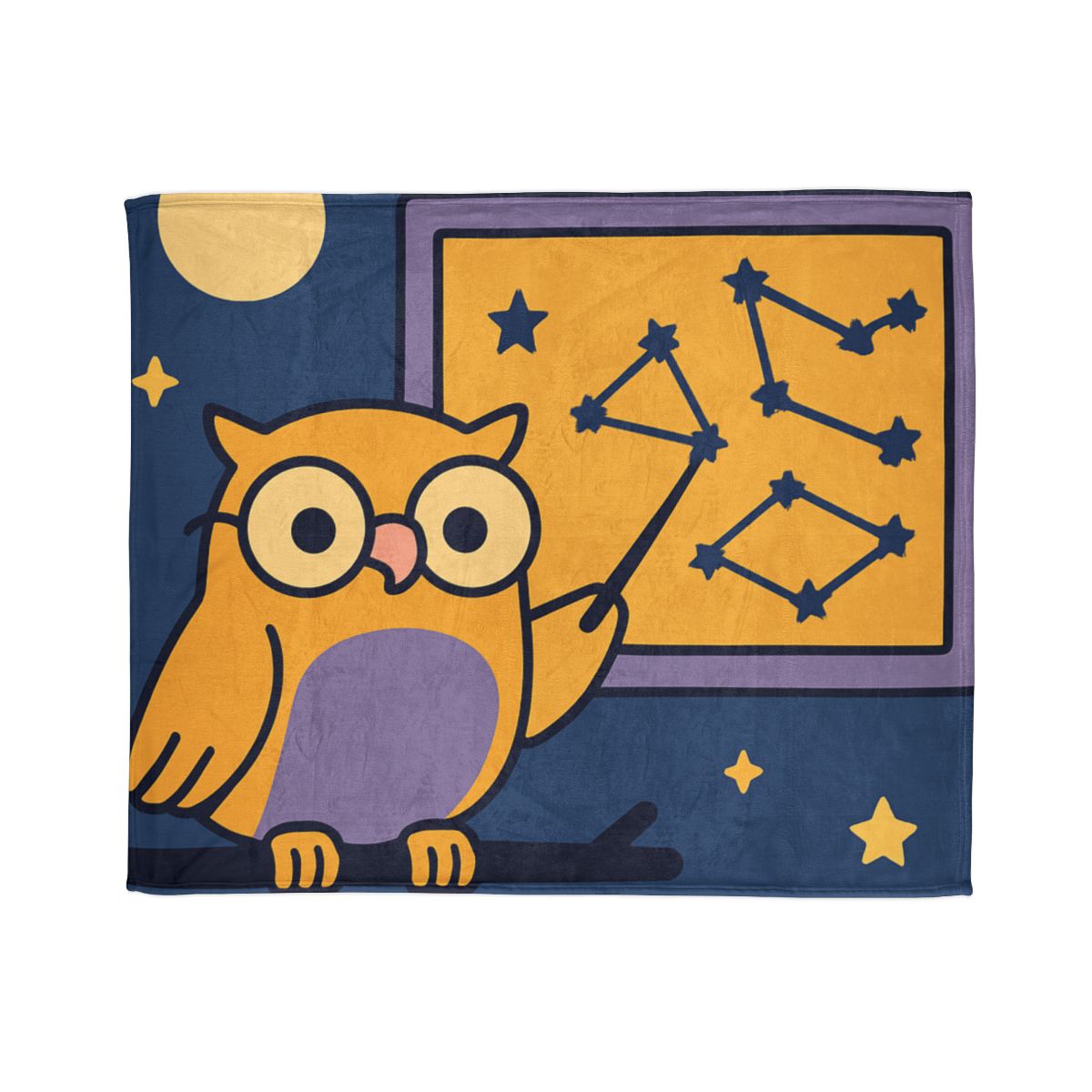 Moonlit Owl Classroom personalized cozy blankets