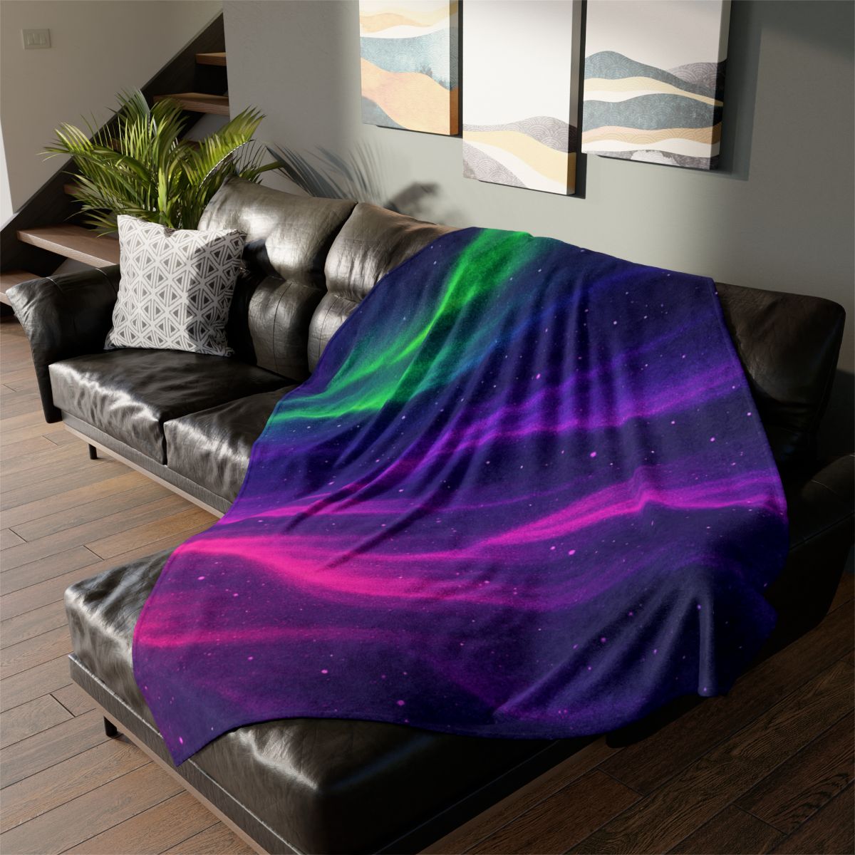 Aurora Plasma Veil Carnival personalized cozy blankets