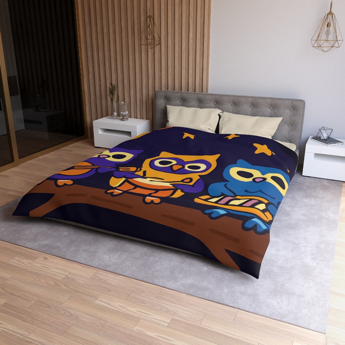 Star Song Owl Band warm winter duvets