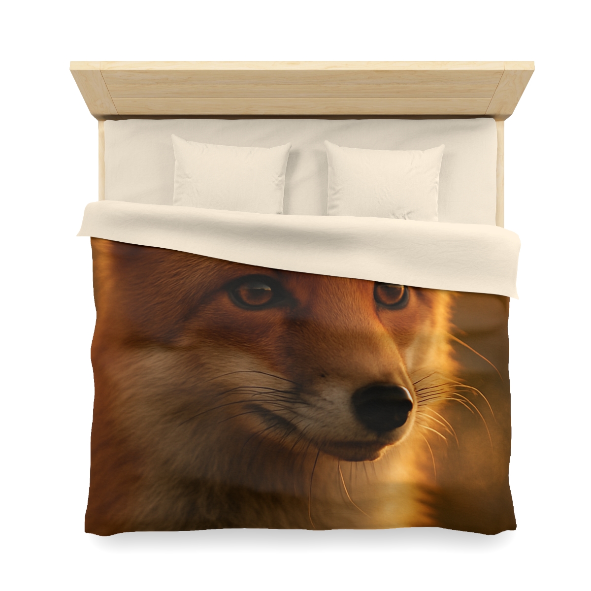 Crimson Whisper Red Fox unique patterned duvets