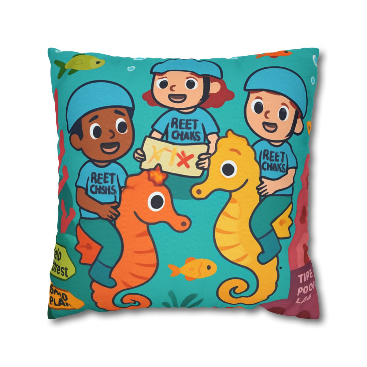 Coral City Map Of The Friendly Reef Rangers comfortable bedding pillow covers