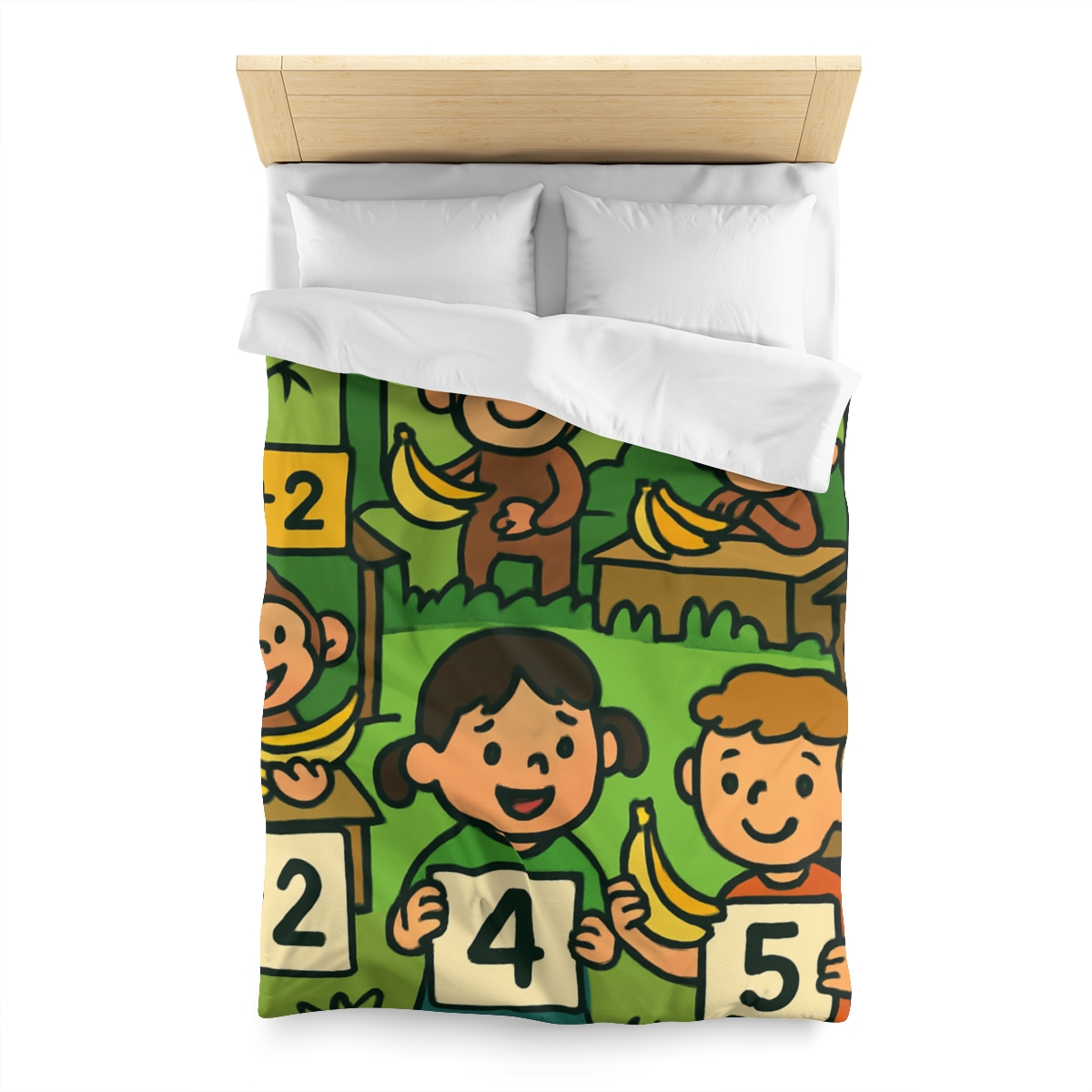 Jungle Math Monkey Market warm winter duvets