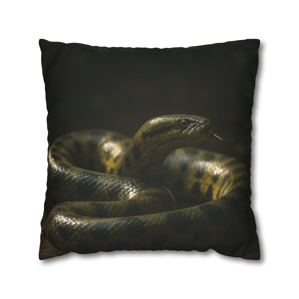 Shadow Ribbon Green Anaconda custom pillow cases