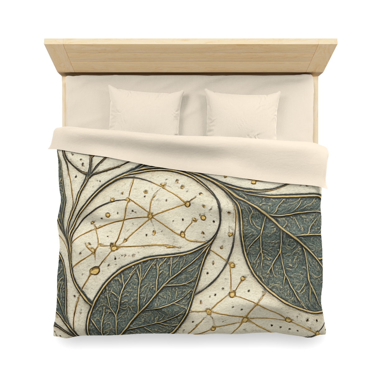 Leaf Vein Starchart Filigree personalized bedding duvets