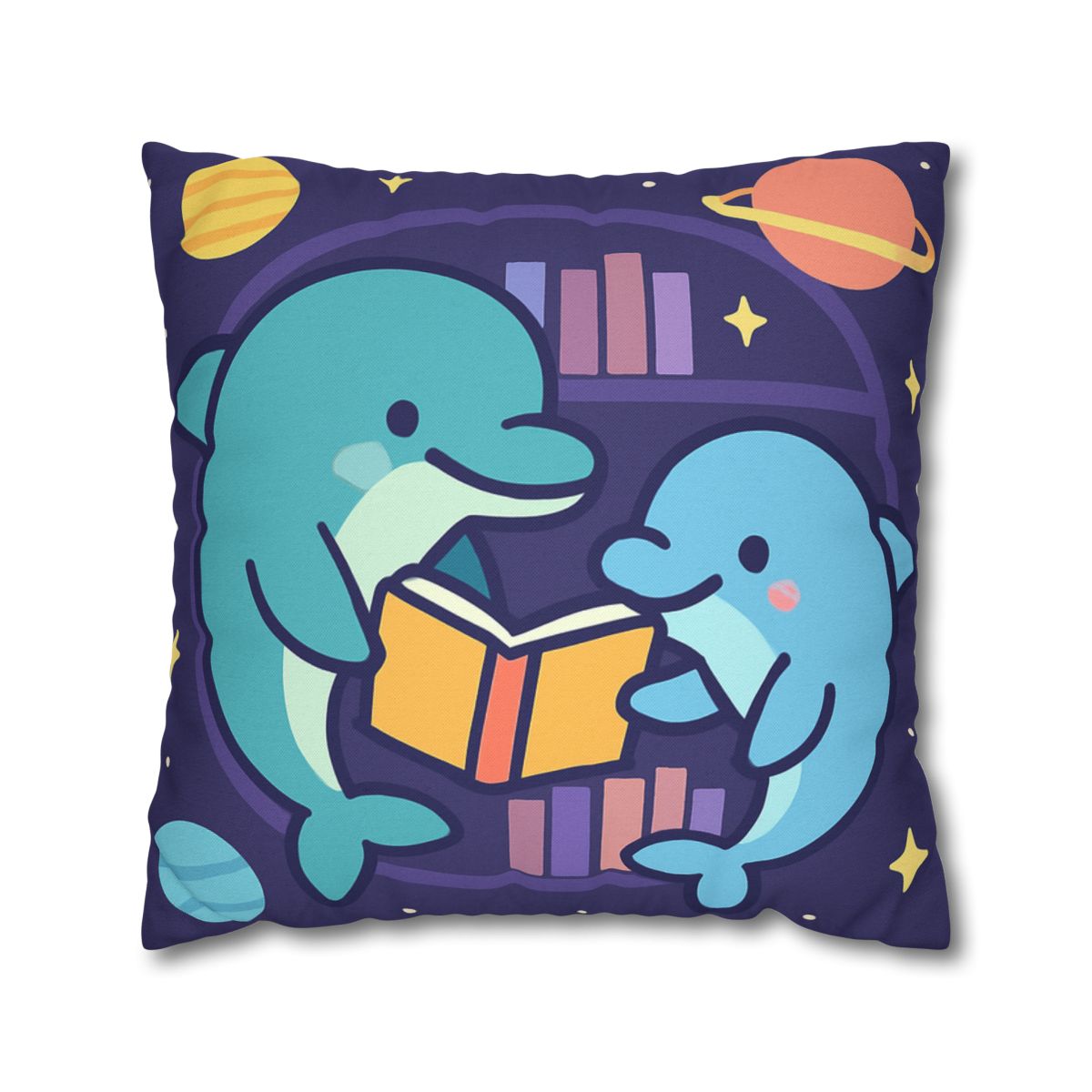 Nebula Library Dolphins comfortable bedding pillow covers