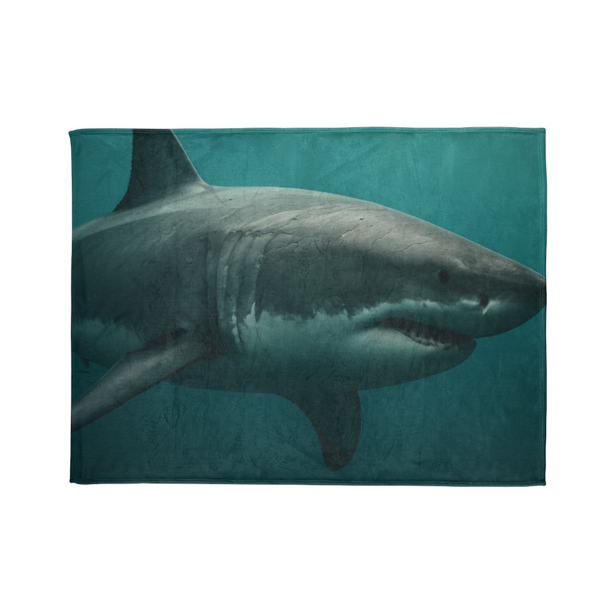 Silent Hunter Great White Shark designer printed blankets