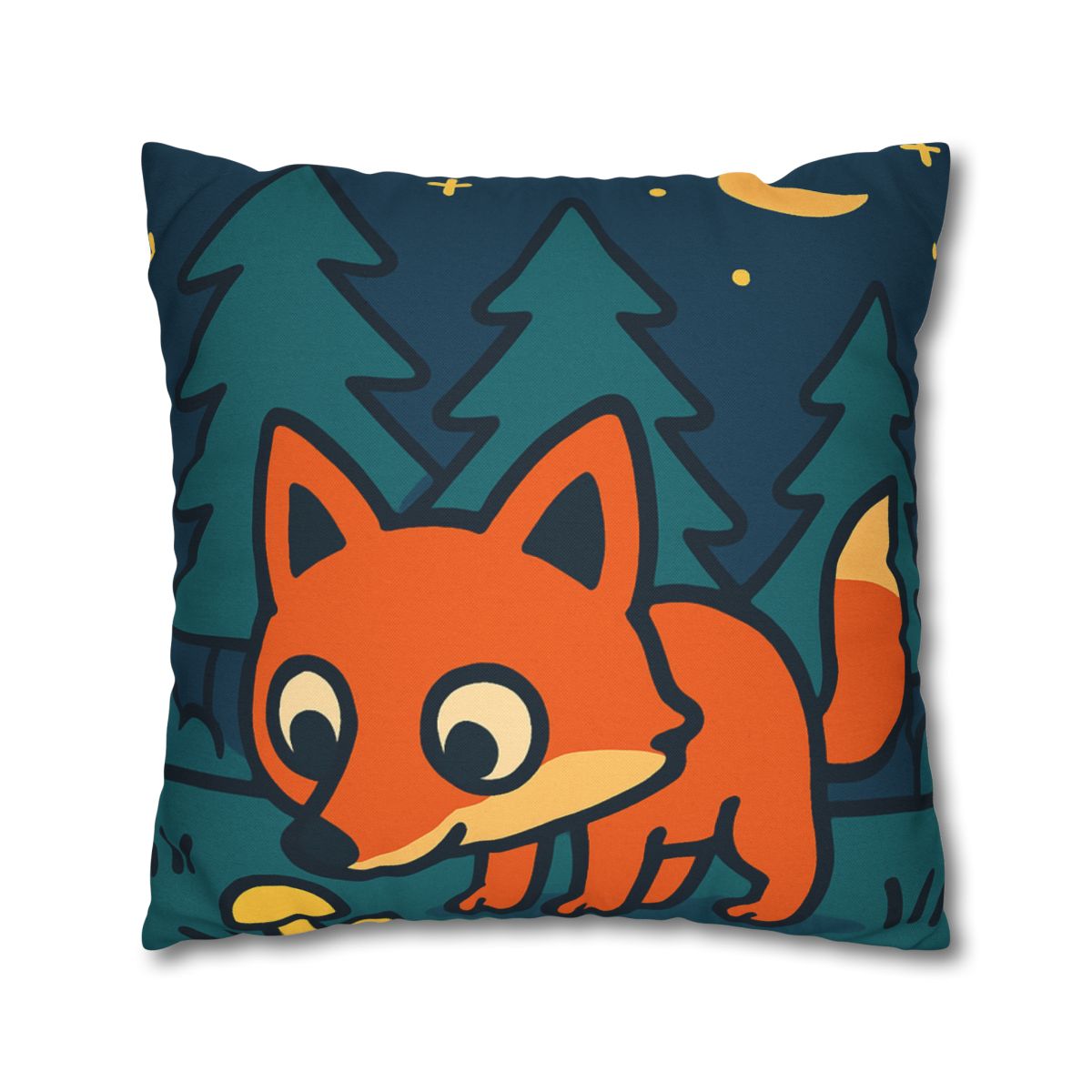Starlight Forest Fox designer print pillow cases