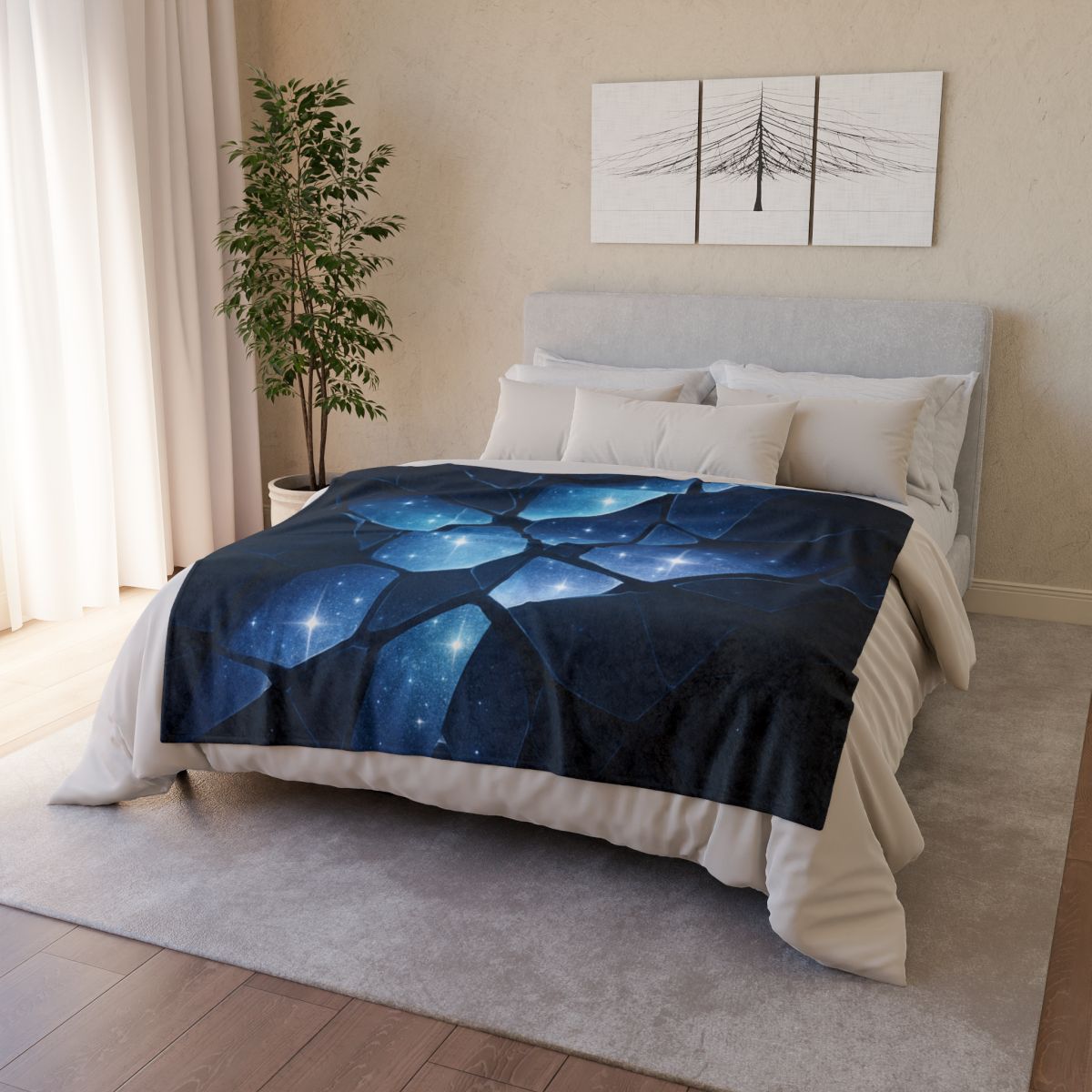 Starlit Fracture Mosaic custom blankets