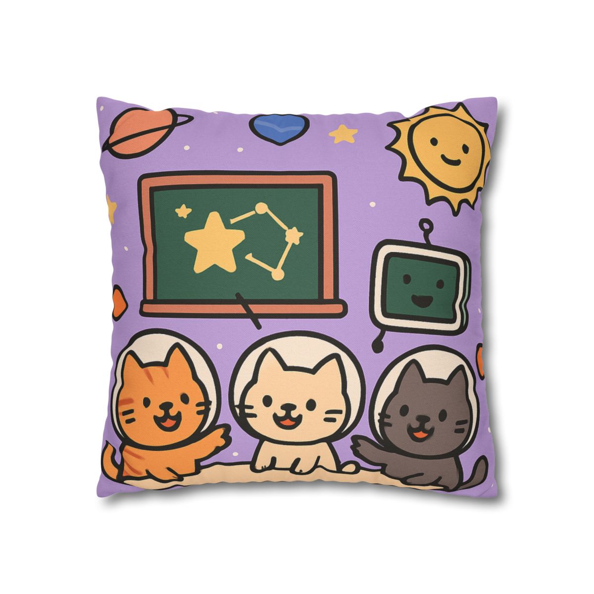 Space School Astronaut Cats comfortable bedding pillow covers