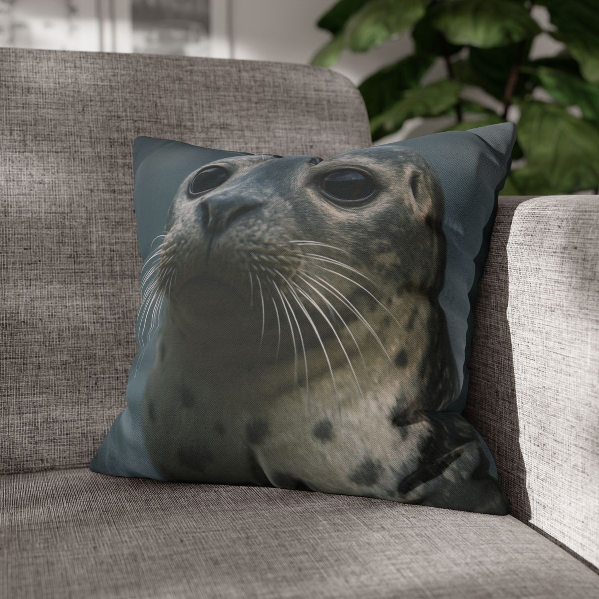 Harbor Seal Serene Gaze trendy patterned pillow cases