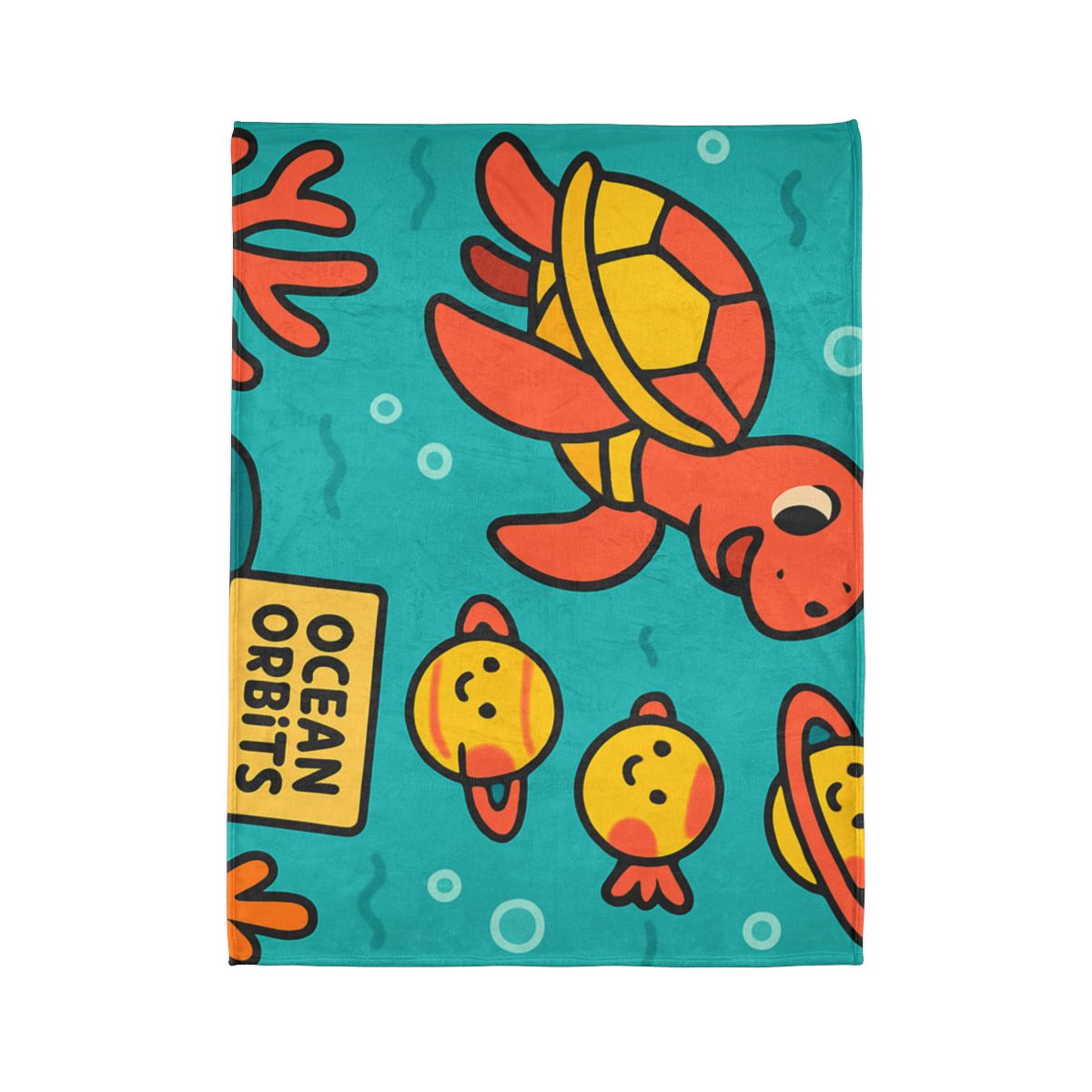 Coral Reef Planet Parade stylish throw blankets