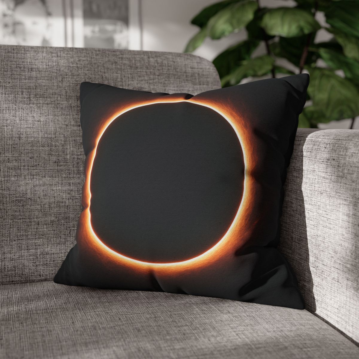 Dark Horizon Singularity Glow personalized pillow covers