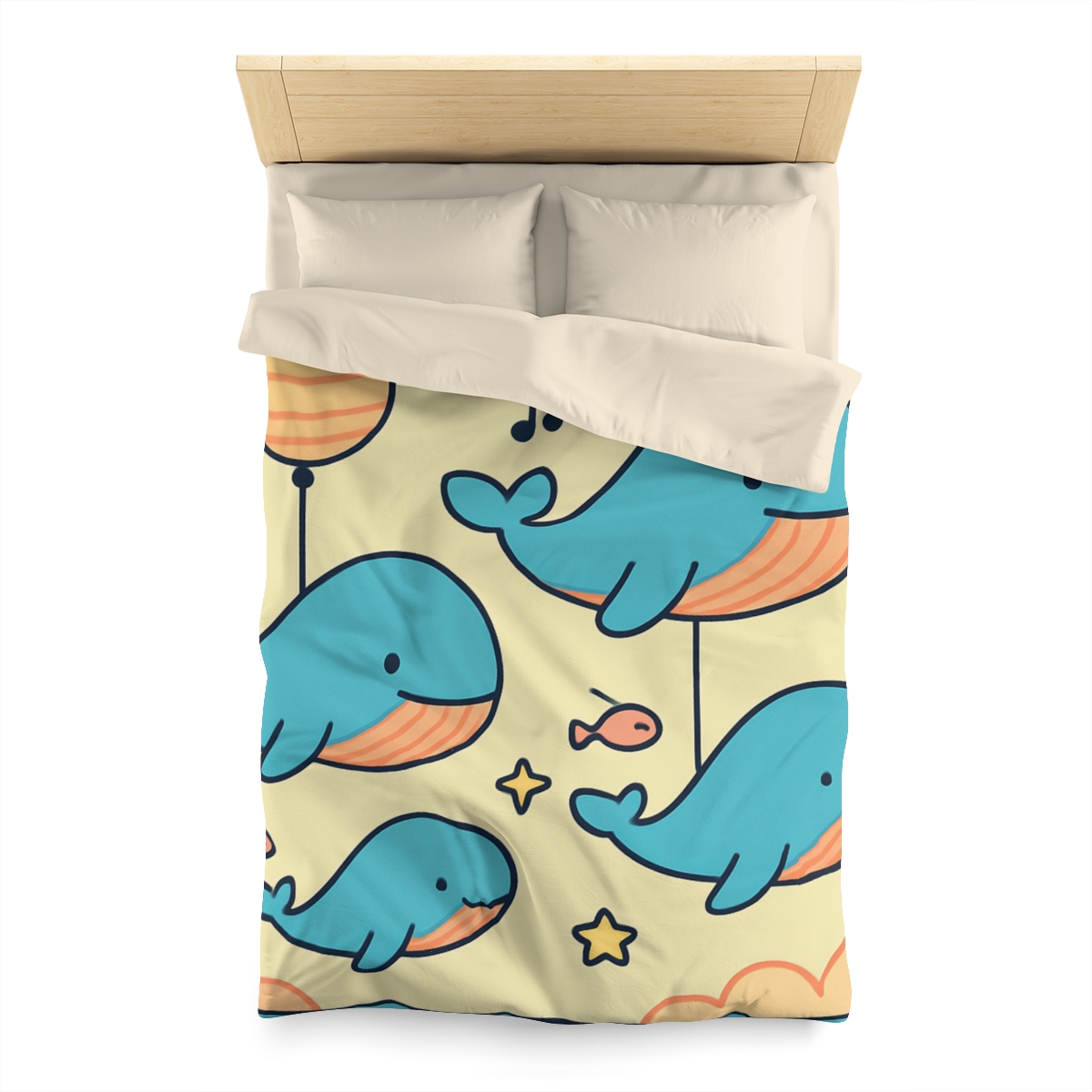 Cosmic Whale Parade duvets for gifts