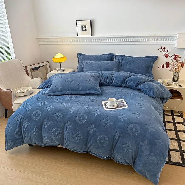 Soft Velvet Fitted Bed Sheet For Bedrooms