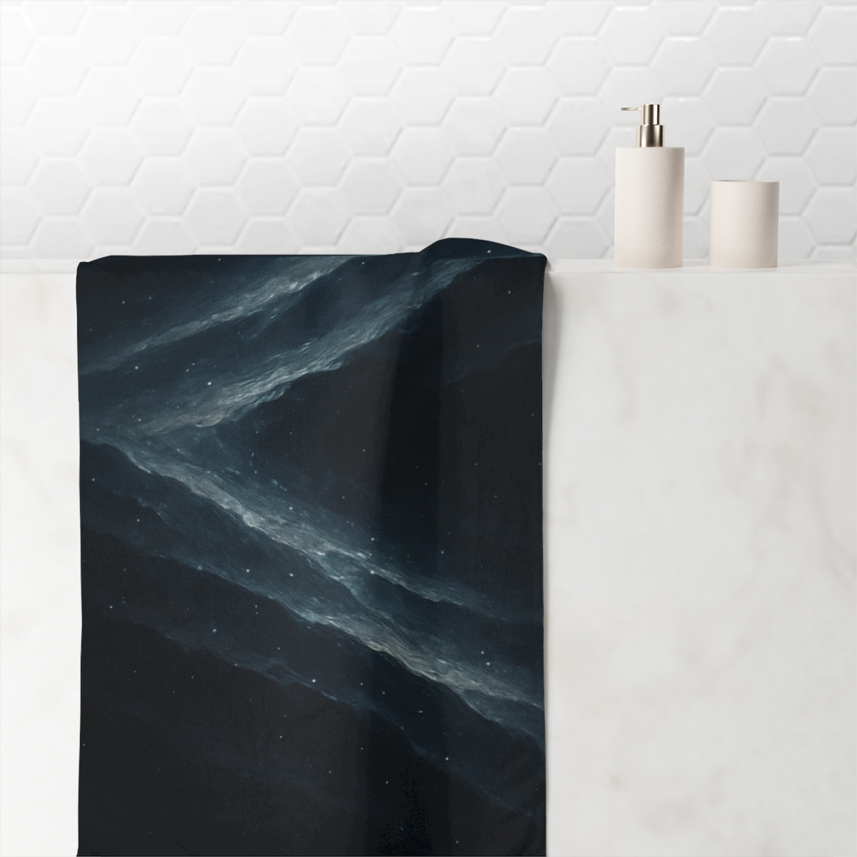 Fractured Starlight Tides unique gift towels