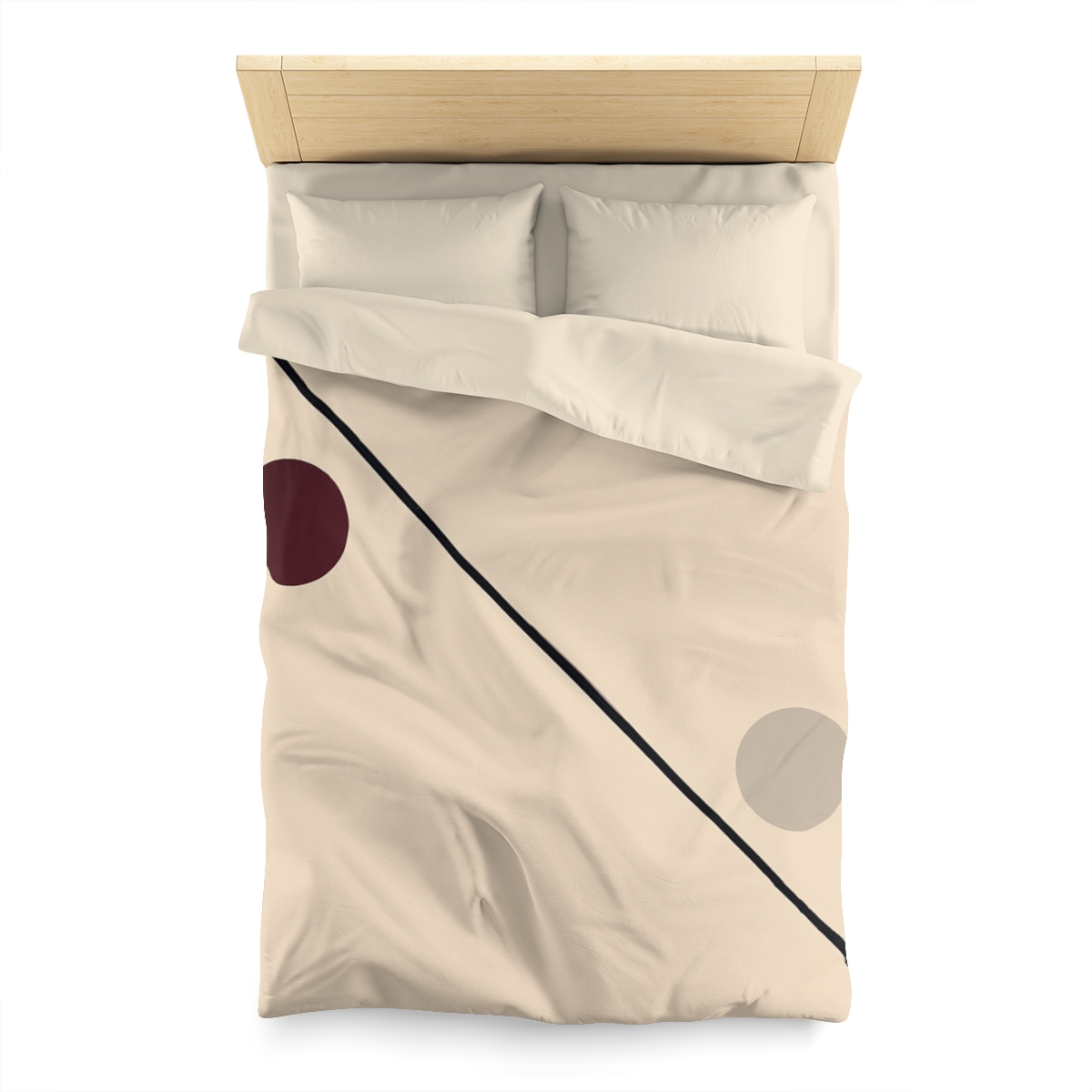 Diagonal Line And Twin Circles soft comforter duvets