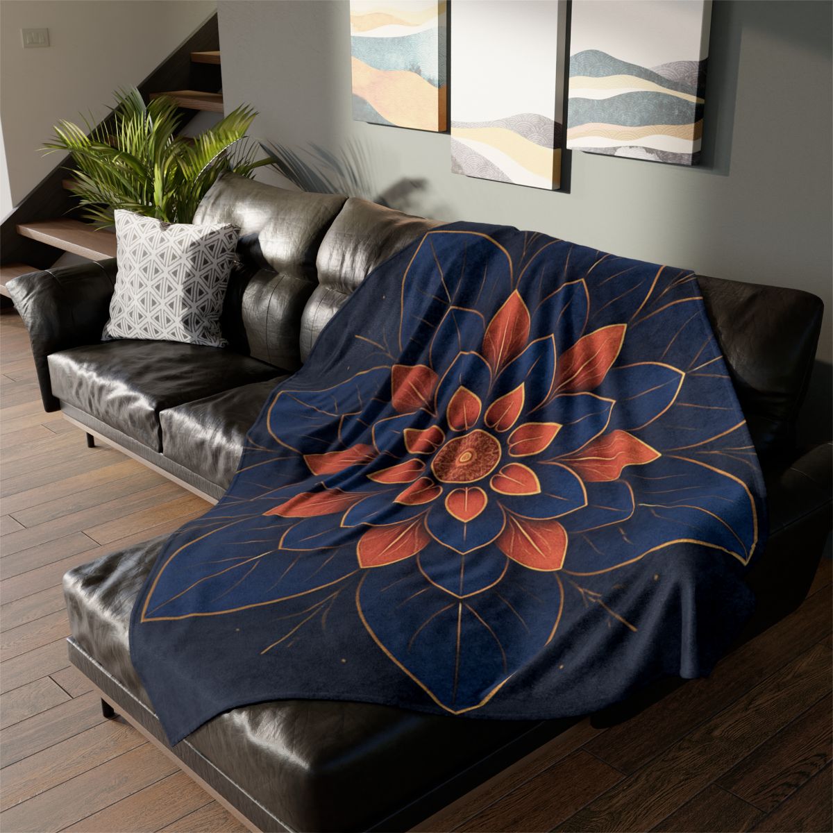 Petal Prism Medallion stylish throw blankets