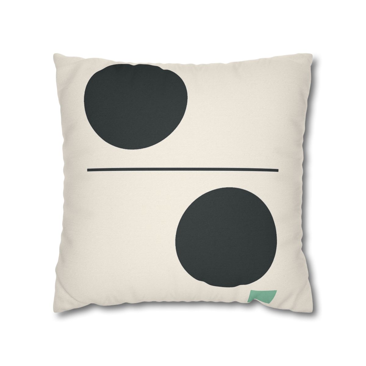 Offset Circle Bar Pairing designer print pillow cases