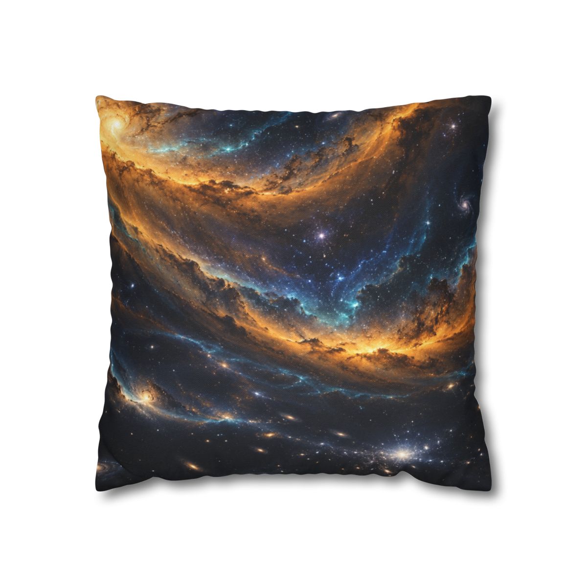 Saffron Voidwave Canopy soft cotton pillow cases [AI-898c4bb3-fba036e4b0c2]