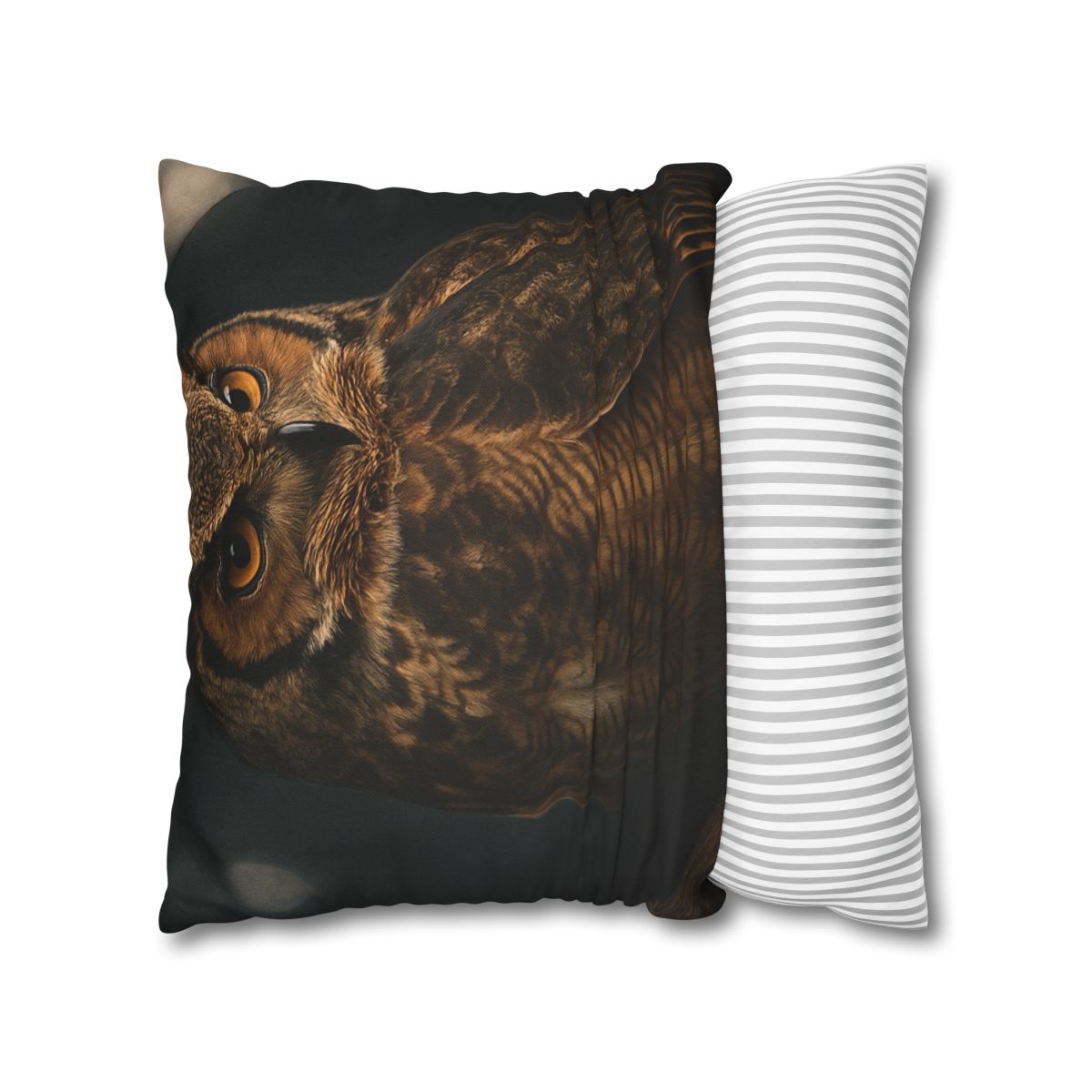 Starlit Perch Great Horned Owl soft cotton pillow cases
