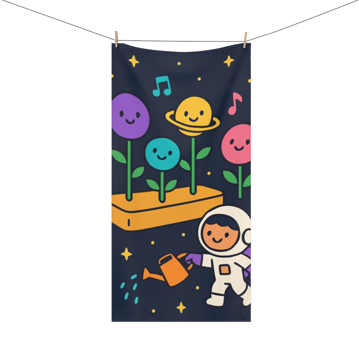 Galaxy Garden Of Singing Planets stylish beach towels