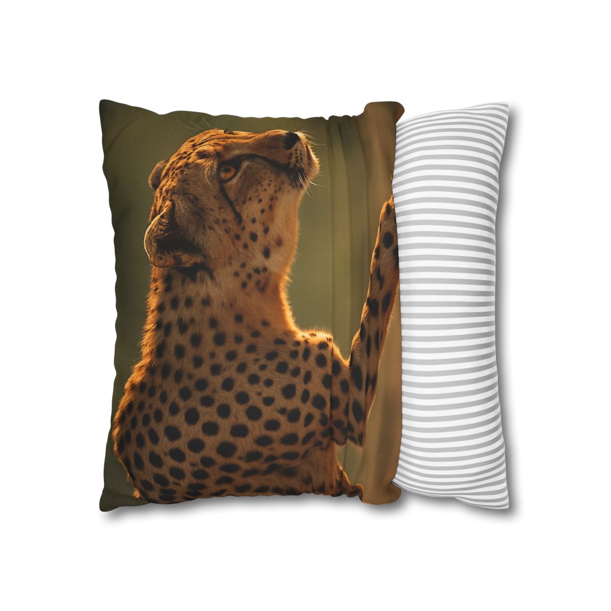 Cheetah Silent Sprint personalized pillow covers