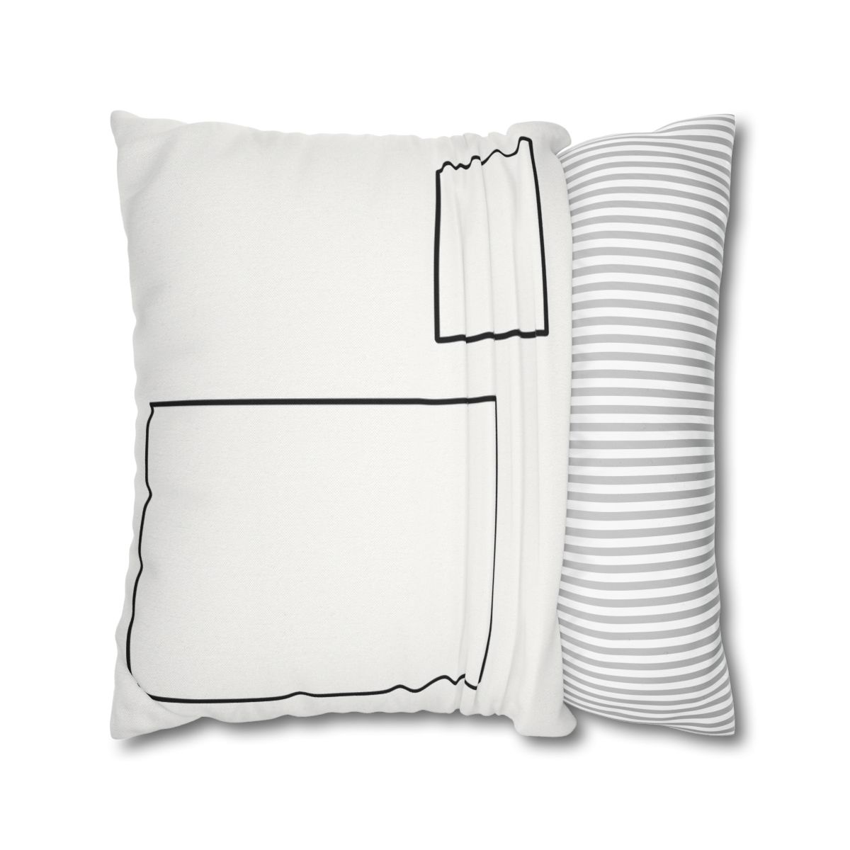 Offset Rectangle Pair With Anchor Line personalized pillow covers