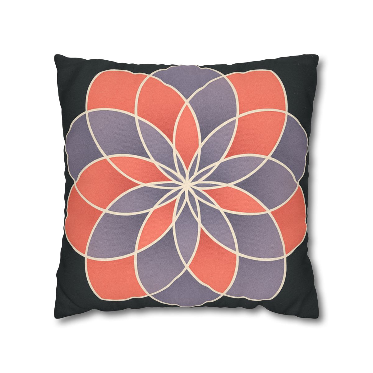 Petal Prism Overlap soft cotton pillow cases