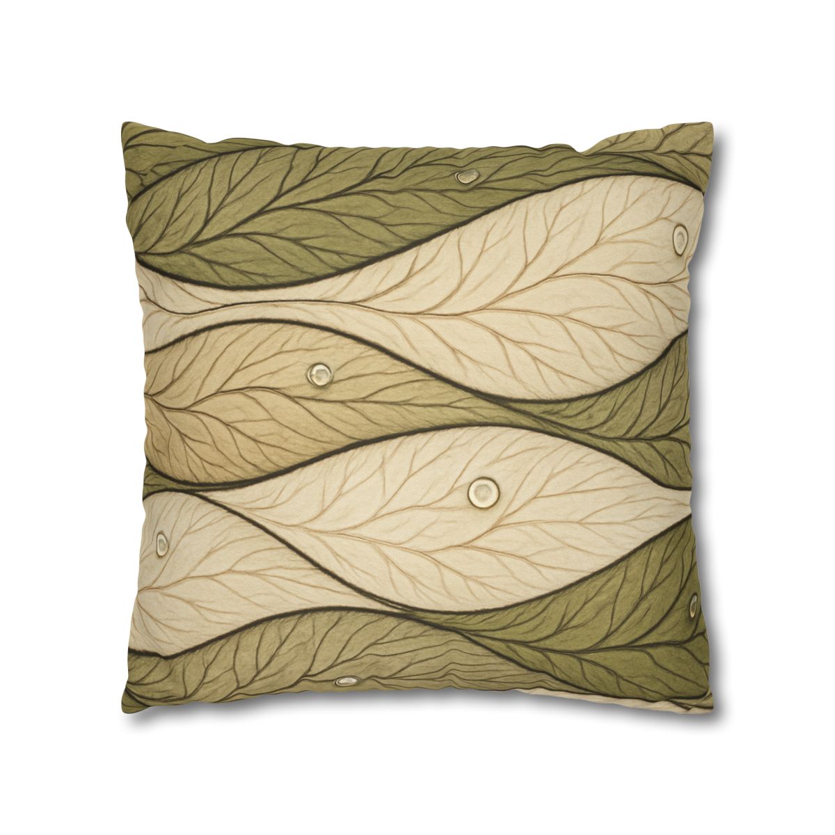Leaf Vein Topography Waves unique gift pillow cases