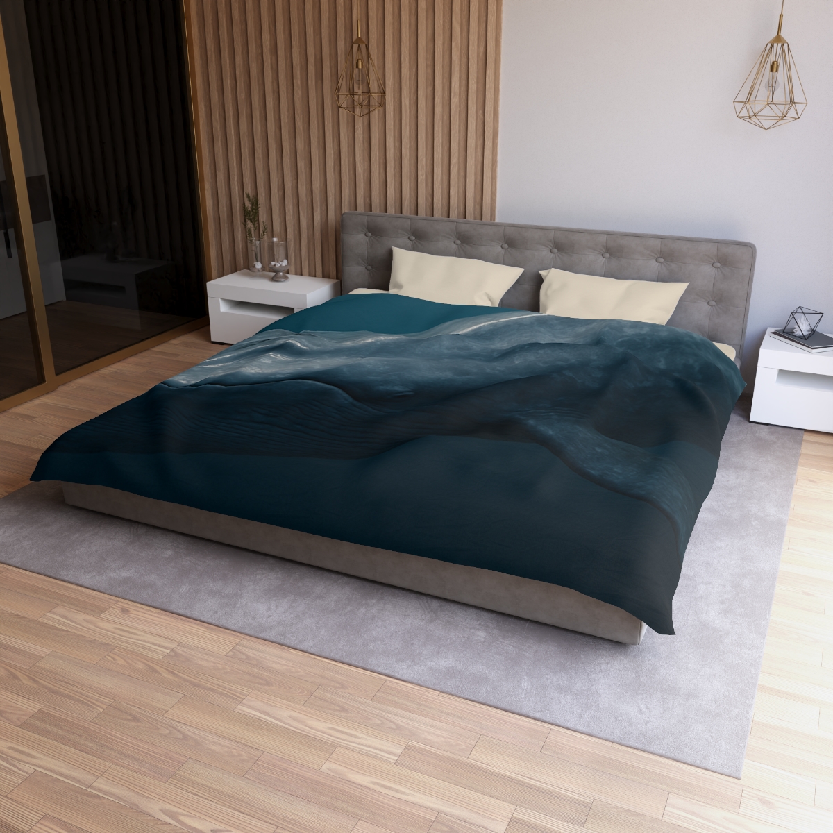 Silent Giant Blue Whale soft comforter duvets