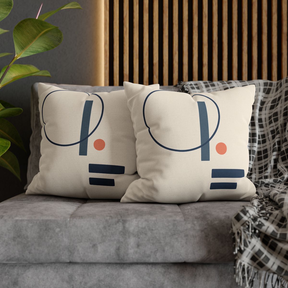 Quiet Orbit With Split Bars soft cotton pillow cases