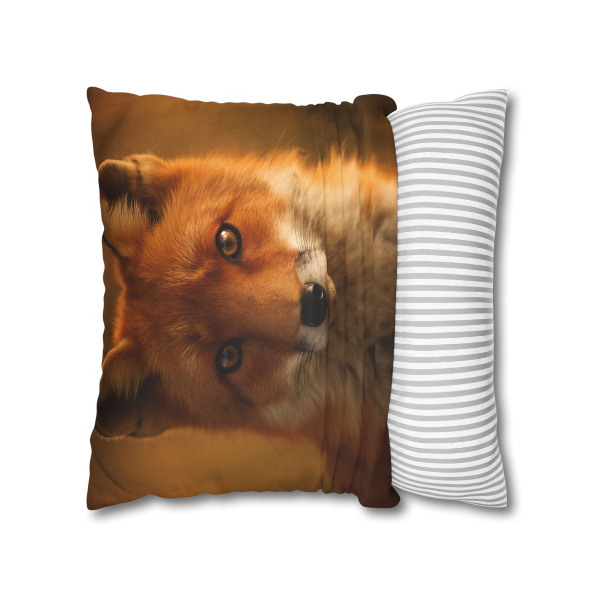 Crimson Whisper Red Fox trendy patterned pillow cases