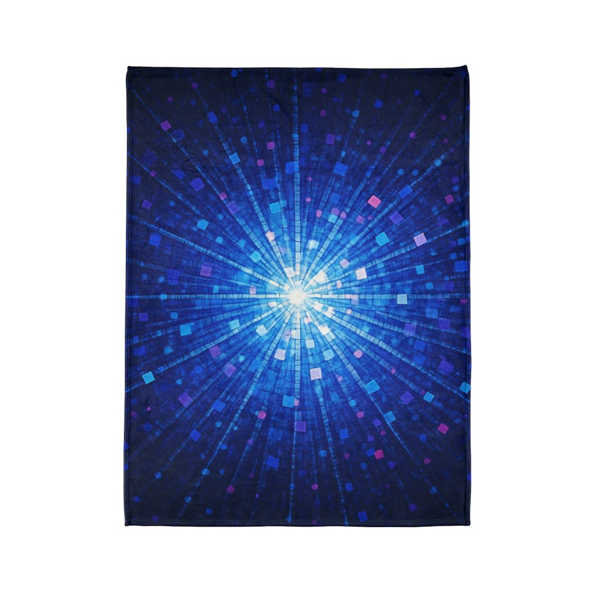 Photon Burst Mosaic stylish throw blankets