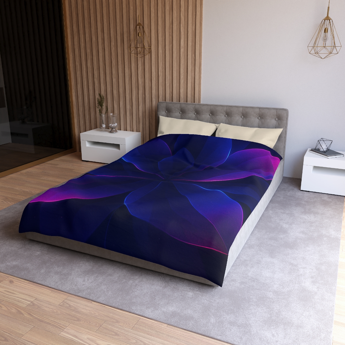 Petal Prism Parallax personalized bedding duvets