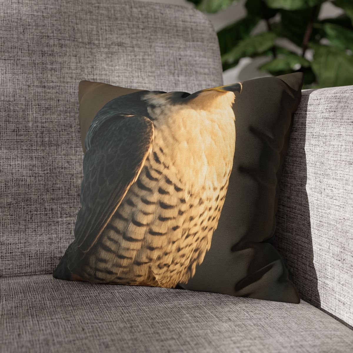 Starlit Poise Peregrine Falcon soft cotton pillow cases
