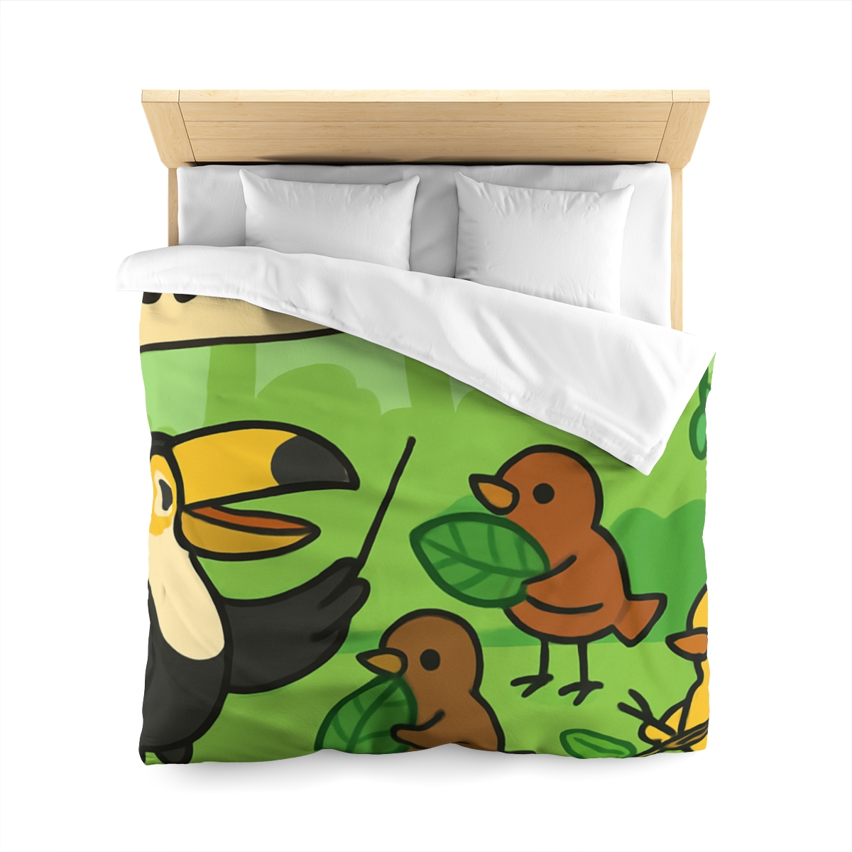 Rainforest Orchestra Of Birds unique patterned duvets