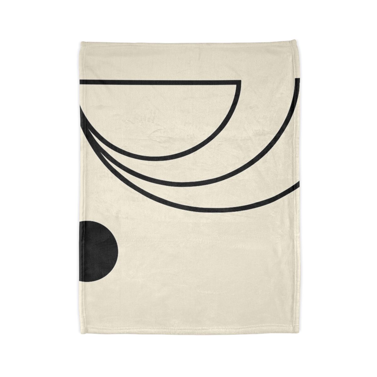 Triple Offset Arc And Dot stylish throw blankets