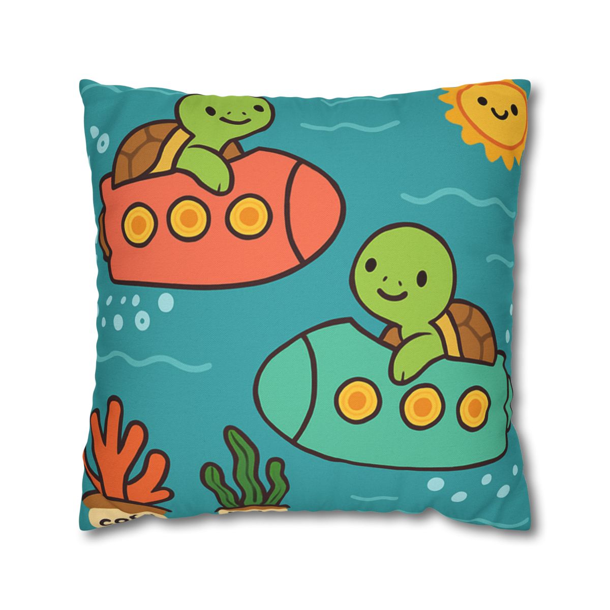 Rainbow Reef Rocket Race trendy patterned pillow cases