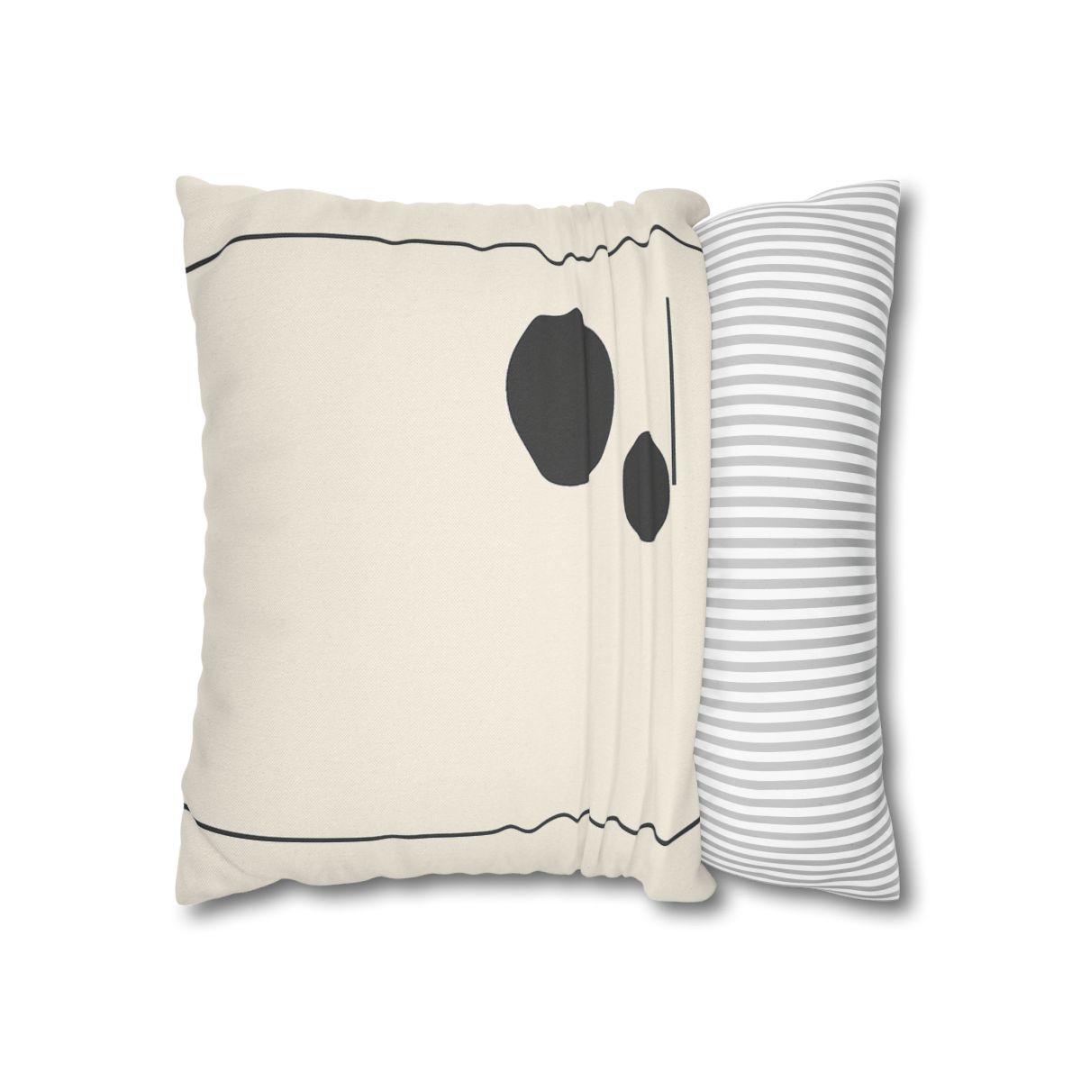 Offset Frame With Twin Disks personalized pillow covers