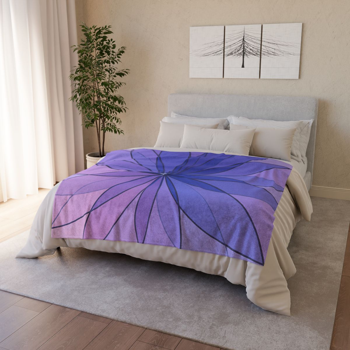 Petal Prism Overlay custom blankets