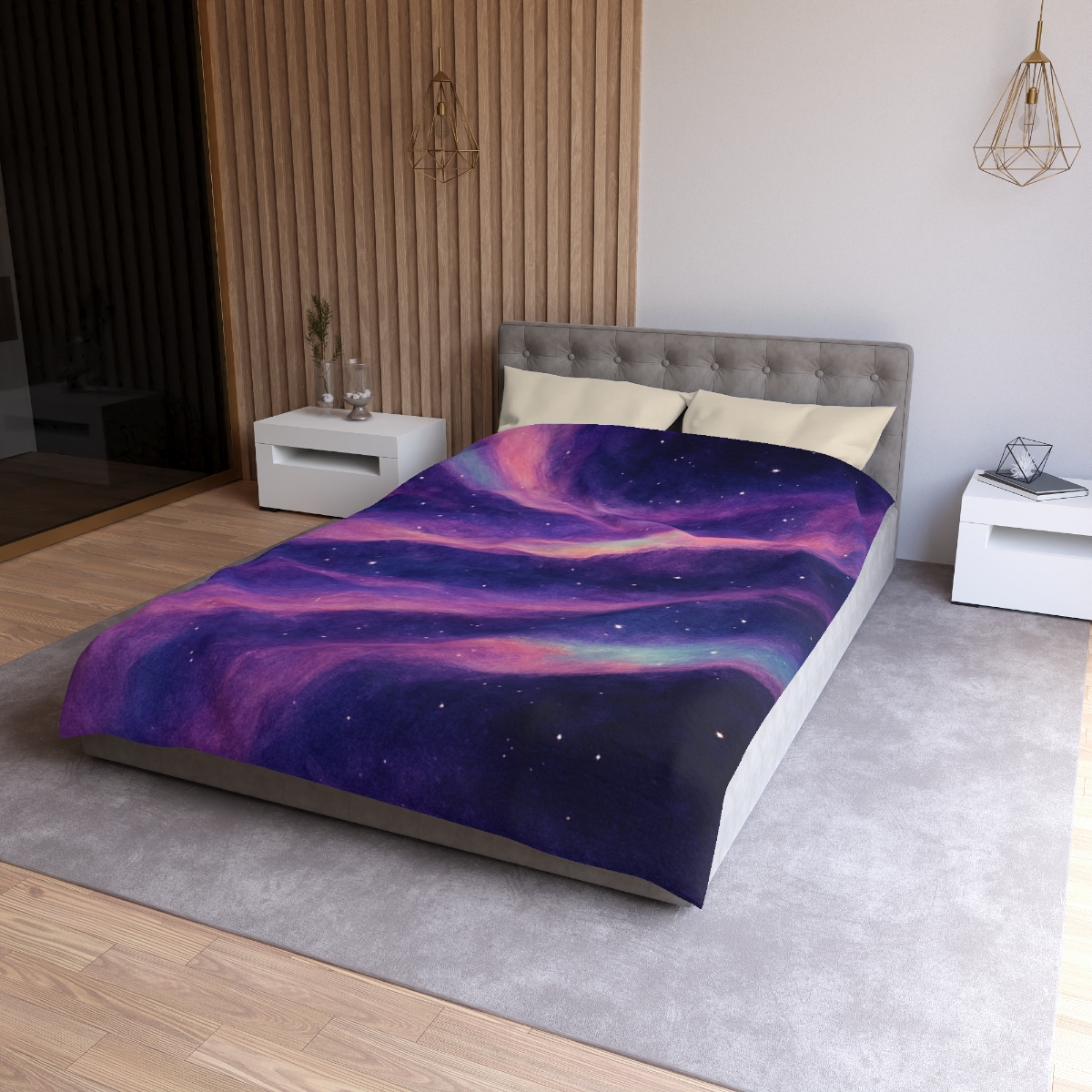 Spectral Nebula Loom Tapestry custom duvets