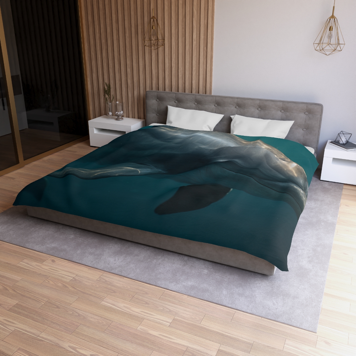 Nebula Drift Bottlenose Dolphin soft comforter duvets