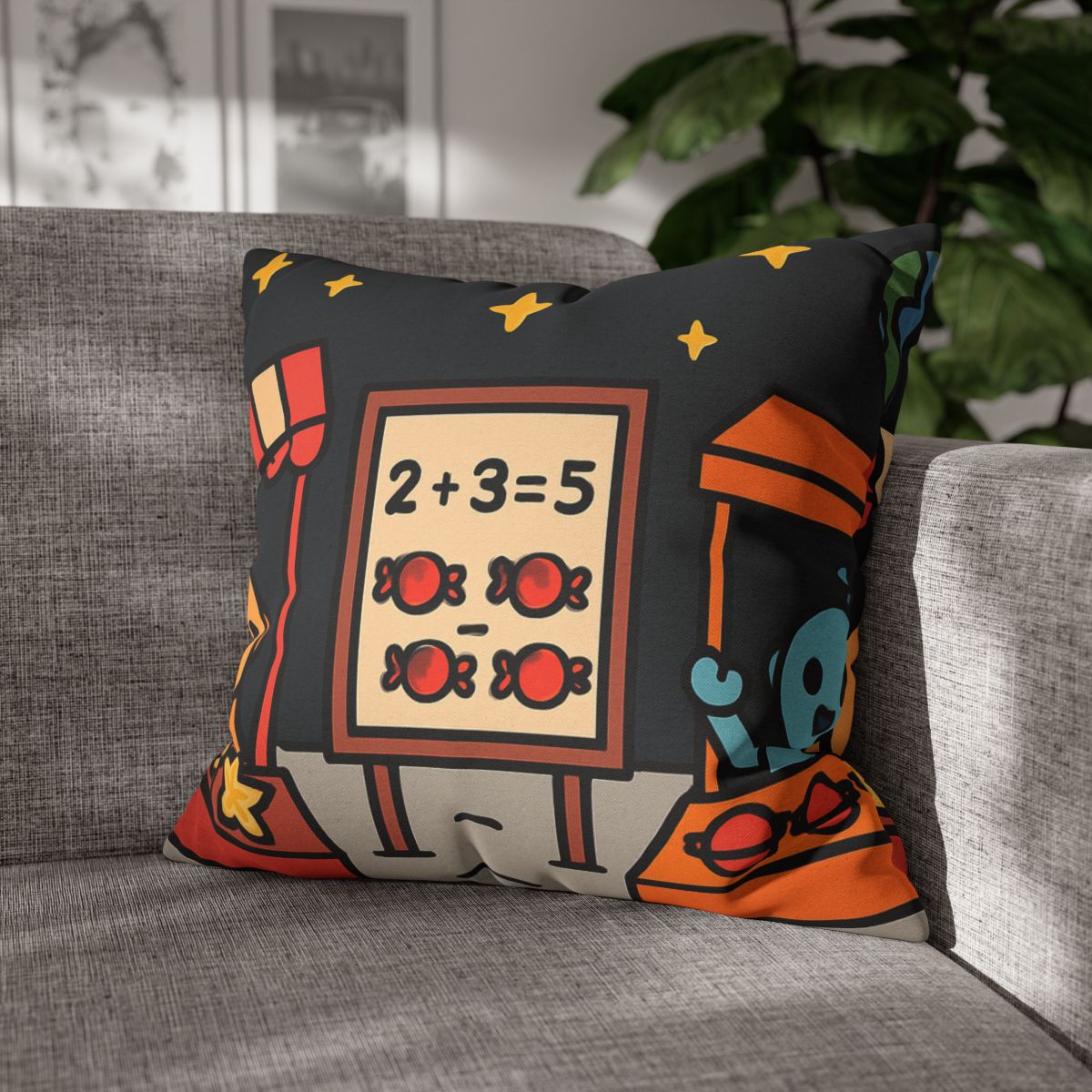 Moonlight Market Run By Friendly Robots custom pillow cases